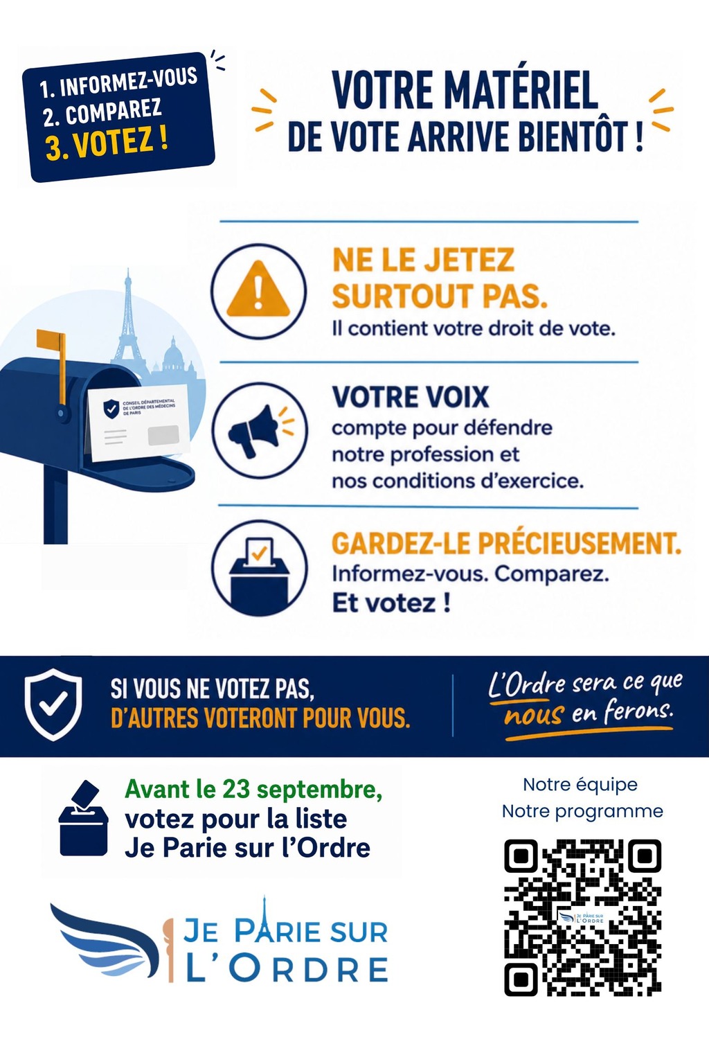 Appel à candidature : vérifiez vos coordonnées auprès de l'Ordre