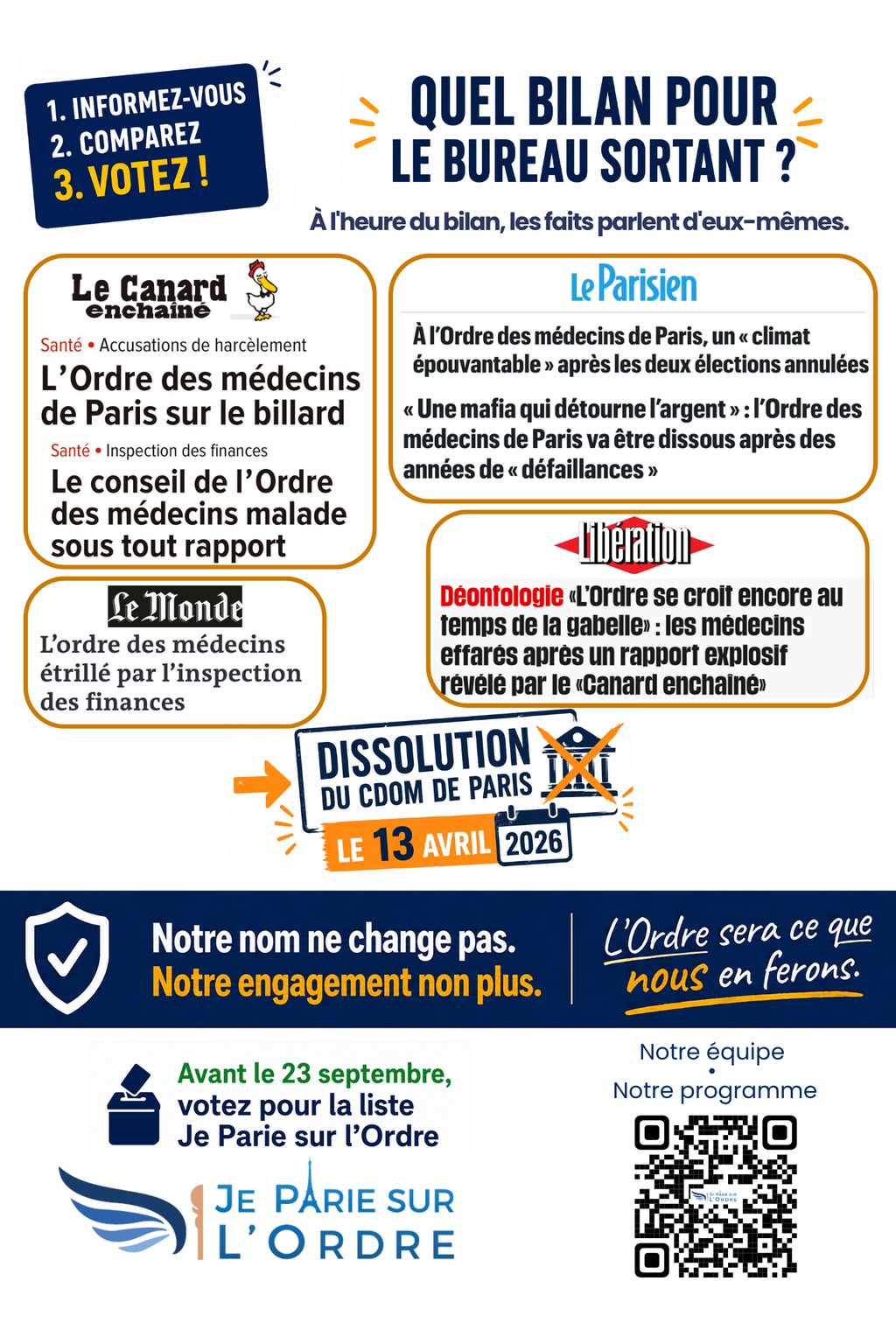 Pourquoi le Conseil de l’Ordre de Paris a-t-il été dissous ?